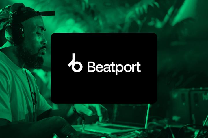 Beatport logo with an image of a DJ