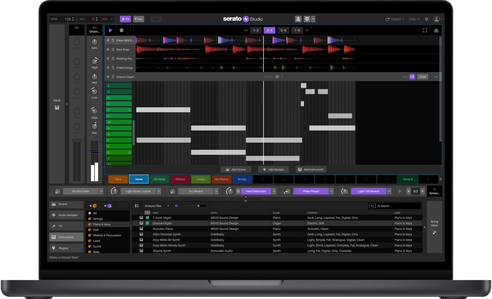 Serato Studio v2.3.0 scene view