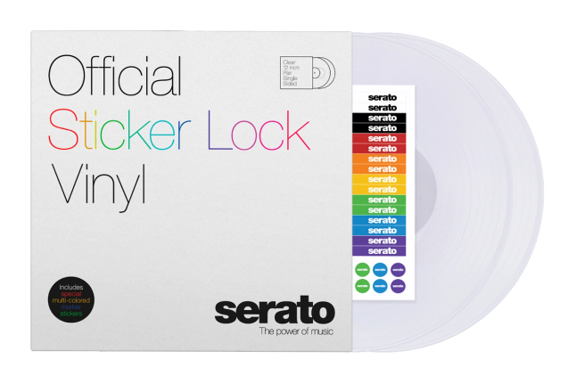 12" Serato Sticker Lock Vinyl pair
