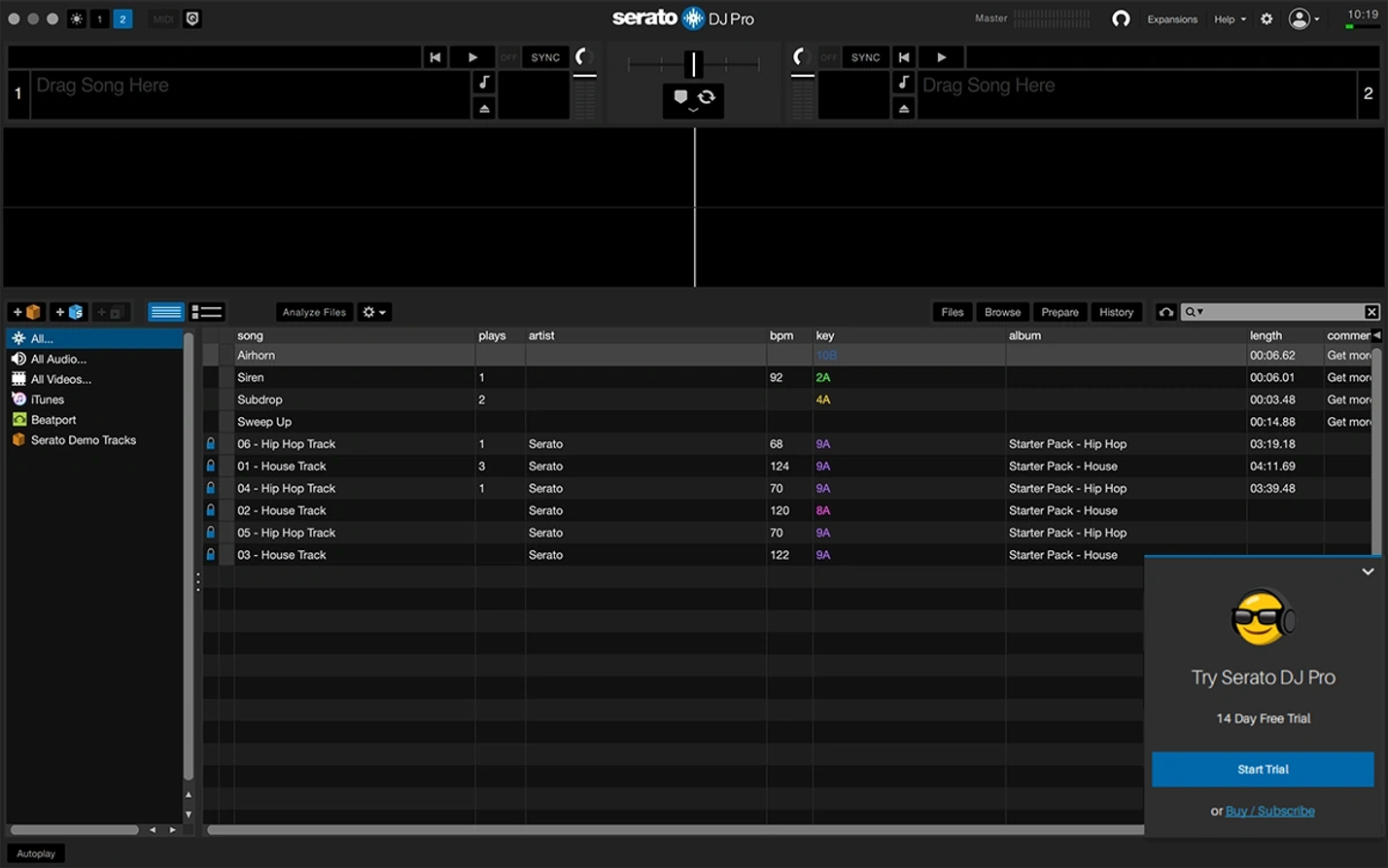 Serato DJ Pro trial—step 2 image