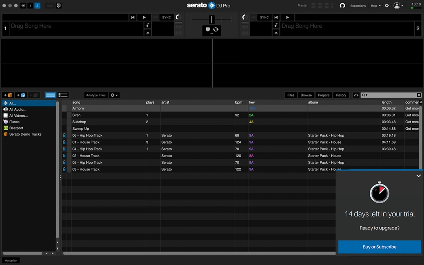 Serato DJ Pro trial—step 3 image