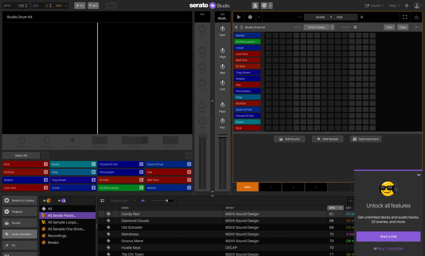 Serato Studio trial—step 2 image