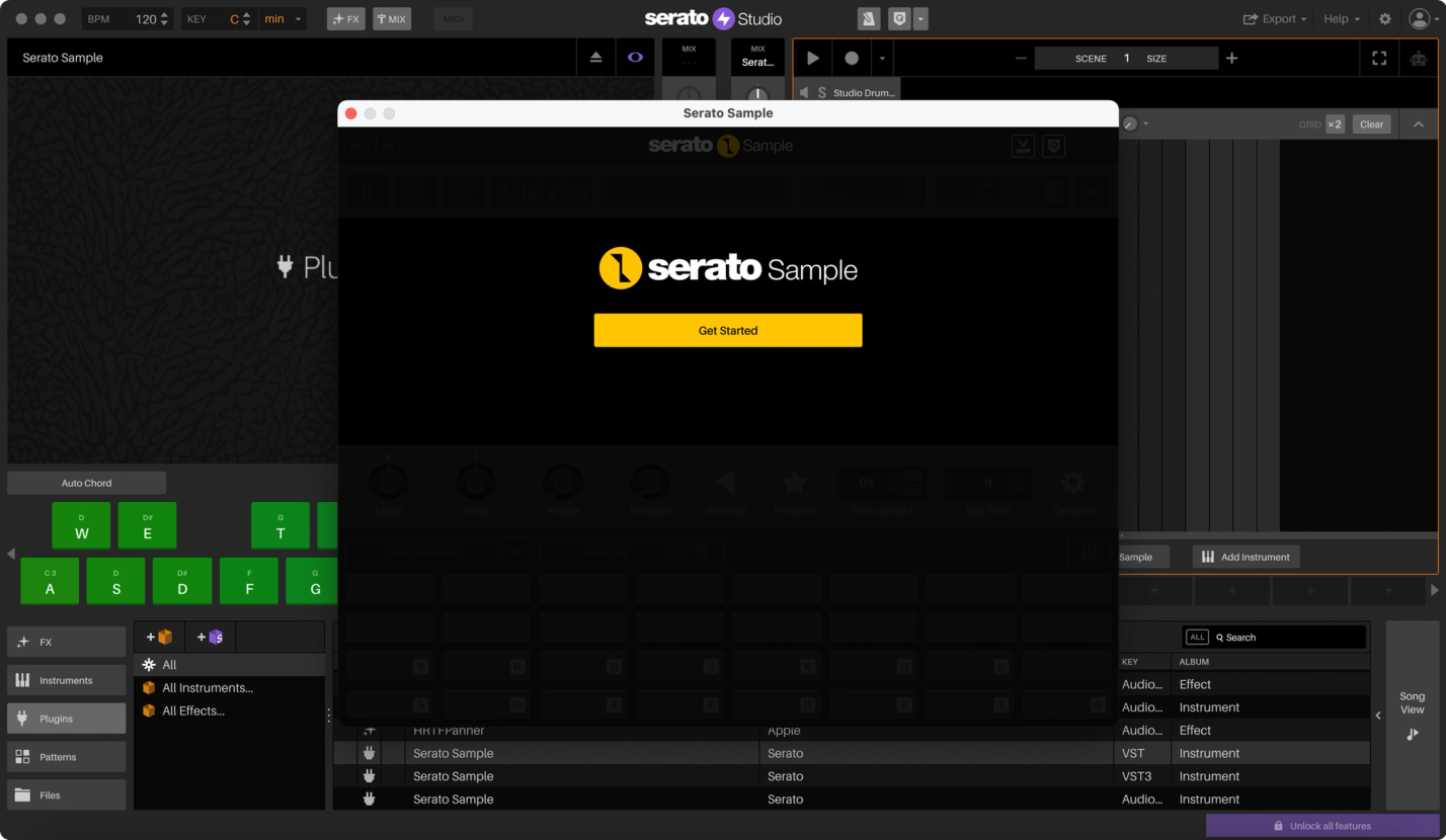Serato Sample trial—step 2 image