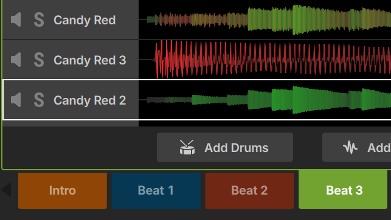 Serato Studio GUI showing Deck and Scene view switching, controlled by Serato SLAB, a Studio-native MIDI pad controller.